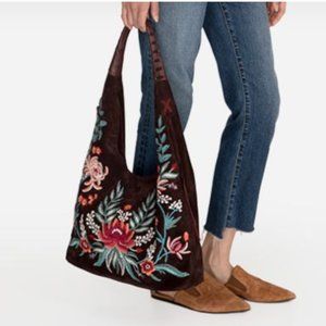 JOHNNY WASS EMBROIDERED SOFT HOBO